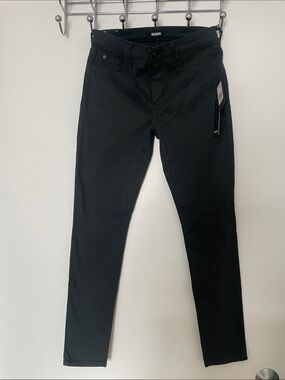 Hudson Nico Midrise ankle super skinny FP size 27 color DBEE black NWT